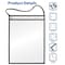 Better Office Products Shop Ticket Holders with Hanging Strap, 9in. x 12in. Stitched Black Heavy Duty Canvas Trim, 15PK 81092 - alternate 5